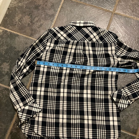 Talbots Plaid Print Button Down Tops Size S - Picture 9 of 10